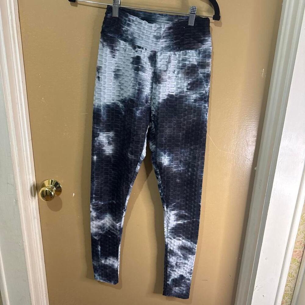 Rue 21 Tie‑Dye Leggings – Black/White – Size S